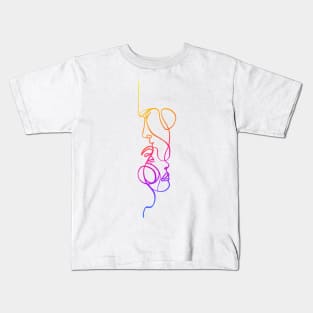 Faces in love artistic Kids T-Shirt